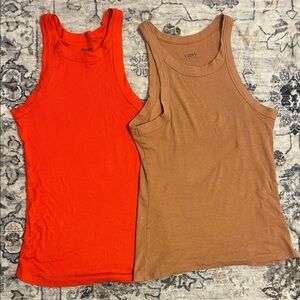 Women's easy standard ribbed racer back tanks